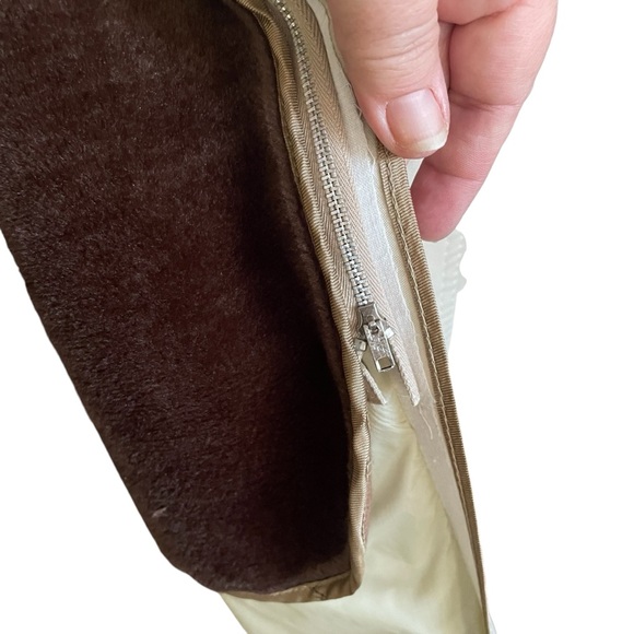 Forecaster of Boston Vintage Faux Fur Lined Long Cream Coat Women's Plus Size 16 - Picture 5 of 13